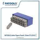 FATOOLS LFS12 Letter Figure Punch Stamp 12mm Huruf Ketok