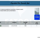 FATOOLS 271KS - PUNCH AND CHISEL SET ISI 6 PCS