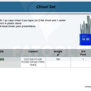 FATOOLS 266KS - PUNCH AND CHISEL SET ISI 6 PCS