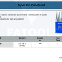 FATOOLS 264KS - PUNCH AND CHISEL SET 6 PCS