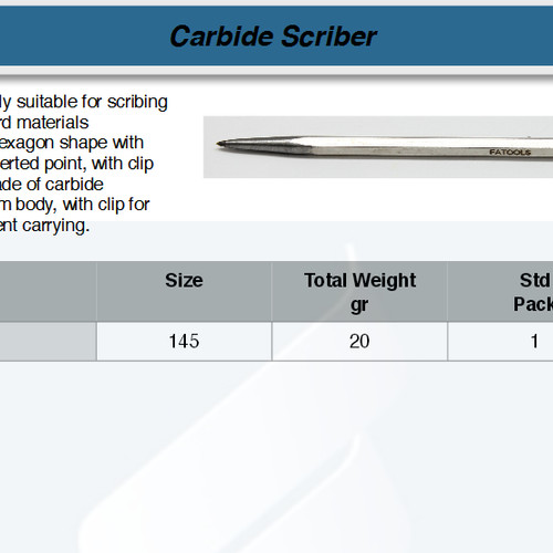 FATOOLS SC150 - SCRIBER SIZE 19X76
