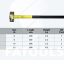 FATOOLS HBR10 - BRASS SLEDGE HAMMER LBS 10
