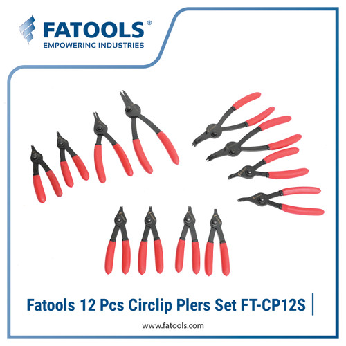 FATOOLS CP12S - 12PC INT & EXT SNAP RING PLIERS CONTENT 12PCS