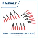 FATOOLS CP12S - 12PC INT & EXT SNAP RING PLIERS CONTENT 12PCS
