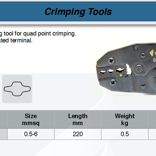FATOOLS G301H - TERMINAL CRIMPING PLIER SIZE 0.5~6