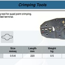 FATOOLS G301H - TERMINAL CRIMPING PLIER SIZE 0.5~6