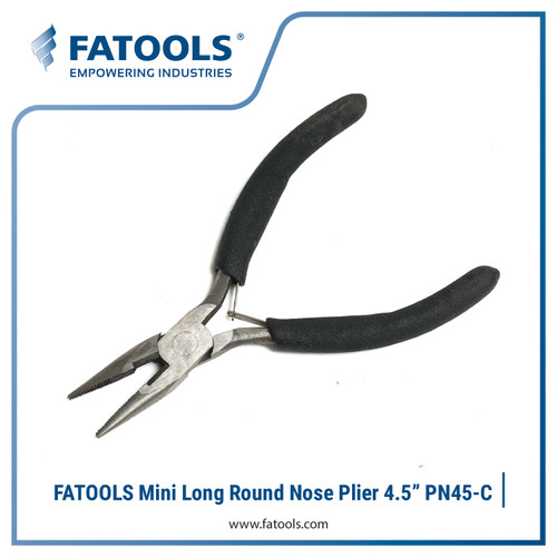 FATOOLS PN45-C Mini Long Nose Plier 4.5" Tang Runcing Spring Auto