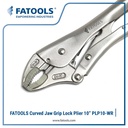 FATOOLS PLP10-WR Curved Jaw Grip Lock Plier 10" Tang Stel Buaya Jepit