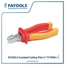 FATOOOLS PD06-I 1000V Diagonal Cutting Plier 6" Insulated Tang Listrik