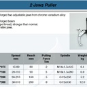 FATOOLS B2JGP200 - REVERSIBLE 2 JAW PULLER SIZE 8"