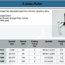 FATOOLS B2JGP075 - REVERSIBLE 2 JAW PULLER SIZE 3"