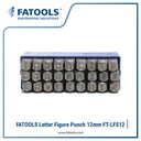 FATOOLS LFS12 Letter Figure Punch Stamp 12mm Huruf Ketok