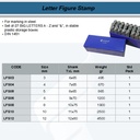 FATOOLS LFS03 - LETTER & NUMBER PUNCH SIZE 3