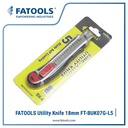 FATOOLS BUK07G-L5 Utility Knife 18MM Cutter Pemotong Kardus Kertas