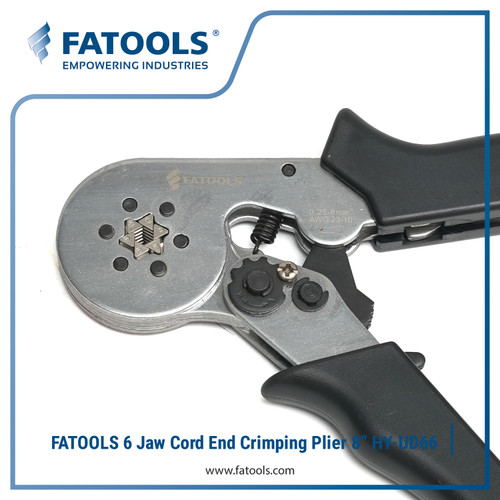 FATOOLS HY-UD66 - CORD END CRIMPING PLIER 6 JAWS 8"
