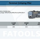 FATOOLS G-376E - TERMINAL CRIMPING PLIER SIZE RJ22/11