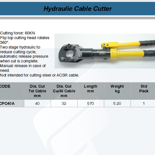 FATOOLS CPC40A - HYDRAULIC CABLE CUTTER SIZE 40 MM