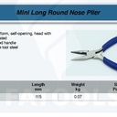 FATOOLS PN45-C Mini Long Nose Plier 4.5" Tang Runcing Spring Auto