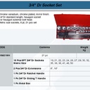 FATOOLS S16921MH - 3/4" SOCKET SET 6PT