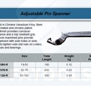 FATOOLS ADPW120-R - ADJUSTABLE PIN SPANNER SIZE 50-120