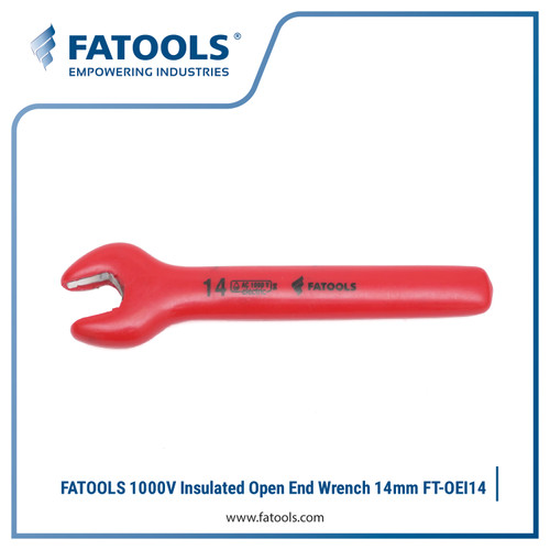 FATOOLS OEI14 1000V Open End Wrench 14mm Kunci Pas PLN Lisrik Isolasi