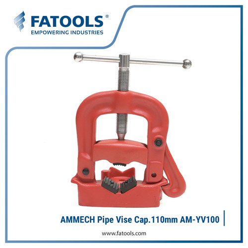 AMMECH by FATOOLS YV100 Pipe Vise 4" 110mm Catok Ragum Pipa Bench Yoke