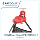 FATOOLS TYV063 Tristand Yoke Vise 1/4" - 2.1/2" 6mm 60mm Penjepit Pipa Model Ridgid 40130 40A