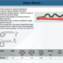 FATOOLS Chain Wrench 12" CAP.2" FT-CPW12 Kunci Rantai Pipa