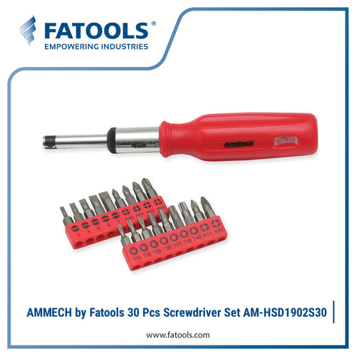 FATOOLS HSD1902S30 - 30PC SCREWDRIVER SET ISI 30PCS