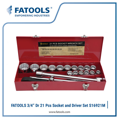 FATOOLS S16921M - 3/4" SOCKET SET 12PT