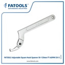 FATOOLS ADPW120-S Adjustable Hook Spanner 50-120mm Square Wrench