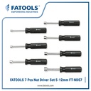 FATOOLS NDS7 - NUT DRIVER SET SIZE 5~12