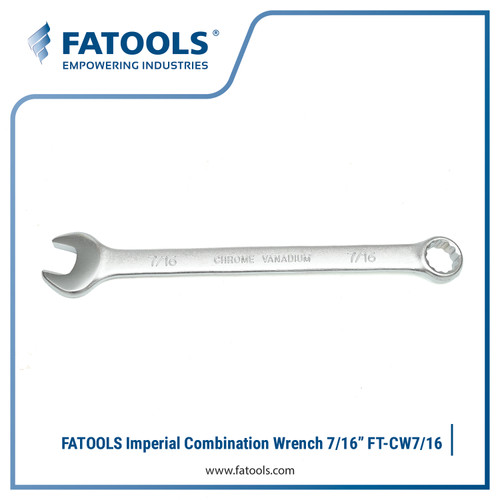 FATOOLS CW-7/16 Inch Combination Wrench 7/16" Kunci Ring Pas CrV