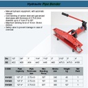 FATOOLS SWG2 - HYDRAULIC PIPE BENDER SIZE 2"
