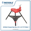 FATOOLS TYV063 Tristand Yoke Vise 1/4" - 2.1/2" 6mm 60mm Penjepit Pipa Model Ridgid 40130 40A