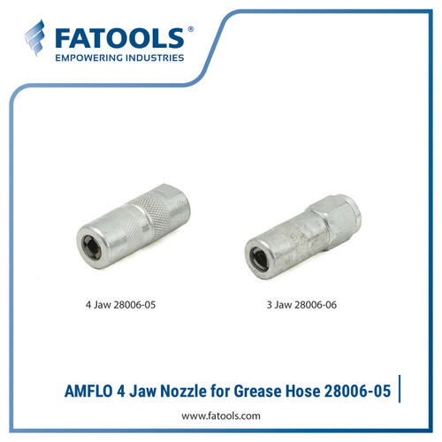 AMFLO 28006-05 4 Jaw Nozzle for Grease Hose Fatools Oil Valve