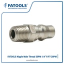 FATOOLS 20PM Nipple Male Thread 1/4” R Quick Coupler Plug Kopler