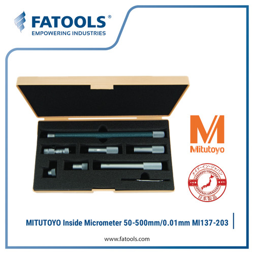 MITUTOYO 137-203 Tubular Inside Micrometer 50-500mm/0.01