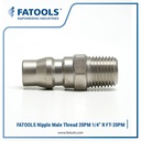 FATOOLS 20PM Nipple Male Thread 1/4” R Quick Coupler Plug Kopler