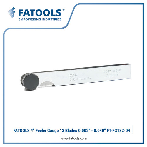 FATOOLS FG13Z-04 - INCH FEELER GAUGE RANGE 0.002"-0.025"