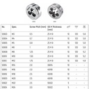 Mata Bor Die M24x3.0MM 50924 HSS Coarse Thread Sata Tools