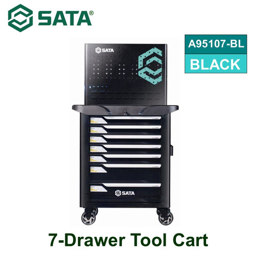 Tool Kit Set VDE 167 Pcs A95107-BL+VDE Tools Electrical Automotive Tool Set (With 7 Drawer Trolley) Sata Tools