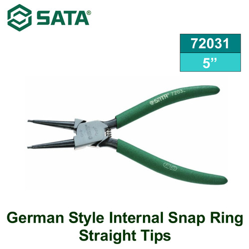 Tang Snap Ring Plier Internal Straight 5" D 10 - 22 72031 German Style Sata Tool