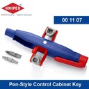 Pen-Style Control Cabinet Key 00 11 07 Knipex ( Bit : PH2 / Slotted 1.2x7 | TX20 / TC25)