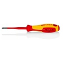 Obeng Plus Pozidriv VDE PZ 1x80mm 98 25 01 SL KNIPEX Slim Screwdriver