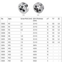 Mata Bor Die M20x2.5MM 50920 HSS Coarse Thread Sata Tools