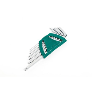 Kunci L Hex 1.5 - 6.0 mm 09113 7 Pc. Long Arm Ball Point Hex Key Set Sata Tools