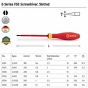 Obeng Listrik Minus 2.5 x 75 mm (Germany) 61311 Screwdriver Sata Tools