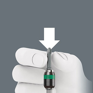 Obeng Hex 1/4" x 90 mm Wera 05051272001 813 R Bitholding Screwdriver