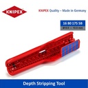 Alat Kupas Kabel 16 80 175 SB Knipex Depth Stripping Tool